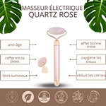 Masseur Électrique Facial - Quartz Rose