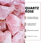 Masseur Électrique Facial - Quartz Rose