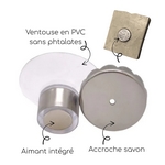 Porte-savon magnétique sans perçage