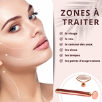 Masseur Électrique Facial - Quartz Rose