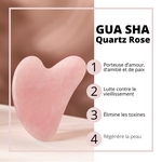 Kit Masque Yeux ThermoConfort et GuaSha Quartz Rose + Housse