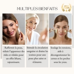 Set 2 Masseurs Visage en Pierre de Jade - Blanc