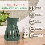 Brûle parfum Série Céramy <br /> Corta Vert