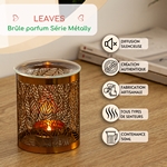 Brûle parfum Série Métally <br /> Leaves