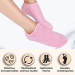 Chaussettes Roses SPA Hydratantes ROSE - ZENC10