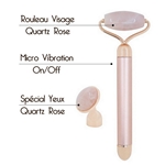 Masseur Électrique Facial - Quartz Rose