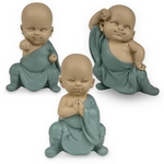 Lot de 3 Bonzes GongFu