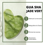 Kit Masque Yeux ThermoConfort et GuaSha Jade Vert + Housse