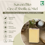 Savon Bio Cire d'Abeille & Miel