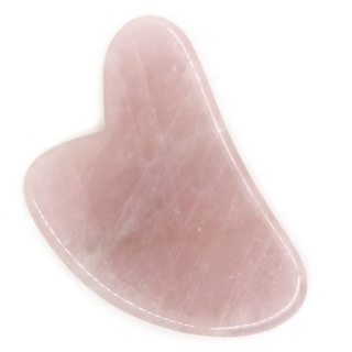 1 Gua Sha en Quartz Rose + Housse