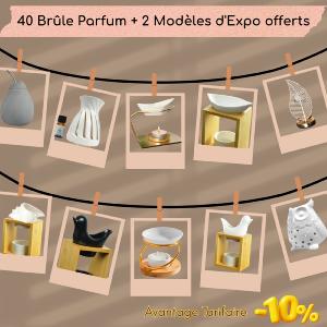 40 Brûle Parfum + 2 Modèles d'Expo Offerts